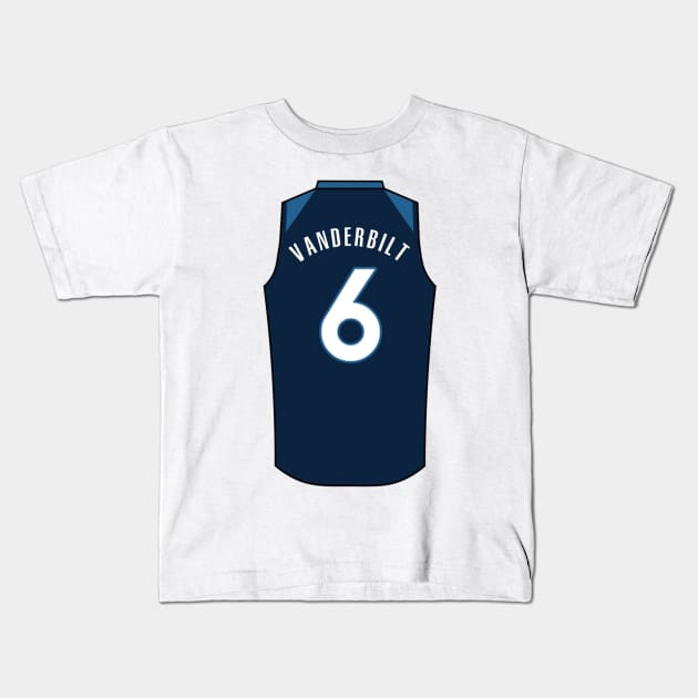 Jarred Vanderbilt Jersey Kids T-Shirt by Mortimermaritin